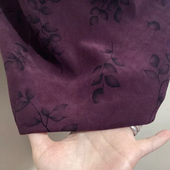 Vtg Y2K Whimsigoth Dark Floral Short Skirt Size 16 Fairy Grunge Witchy Fall Vamp - Picture 8 of 11